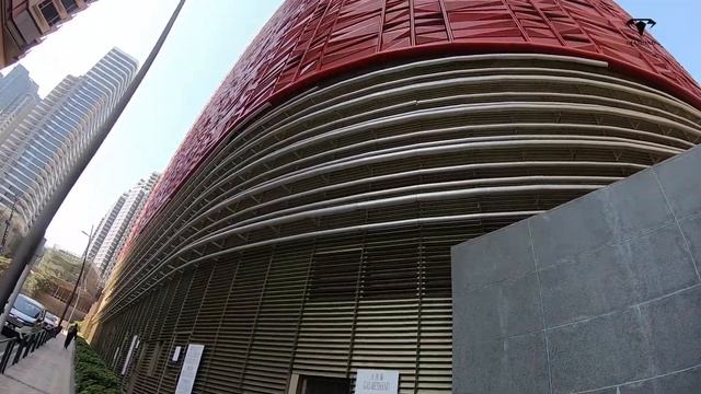 3D facade wall aluminum cladding wall panel project view. смотреть онлайн