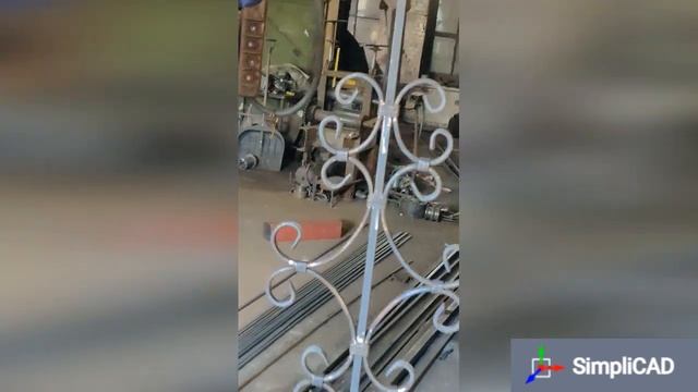 Ковані елементи: стійки для виготовлення перил. SimpliCAD смотреть онлайн