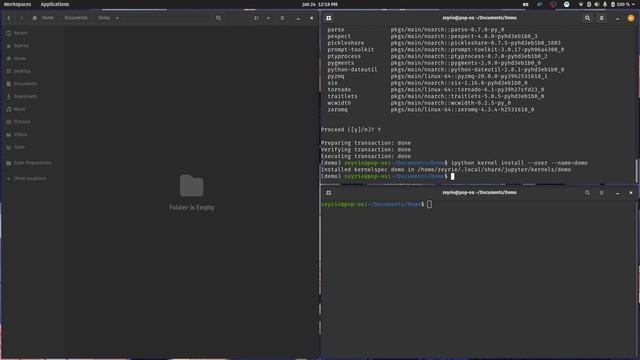How to create Conda environment | Add kernel in Jupyter notebook (Linux) смотреть онлайн