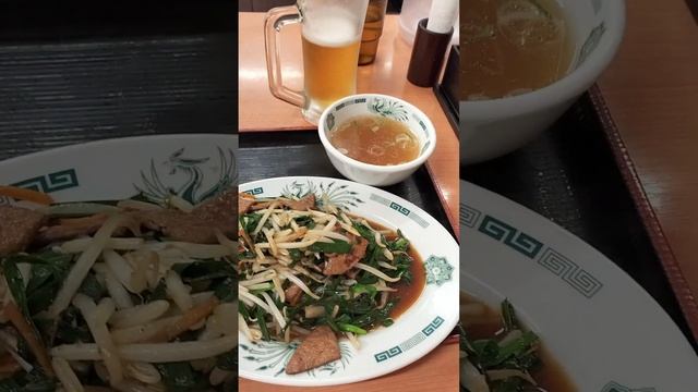 日高屋のニラレバ炒め