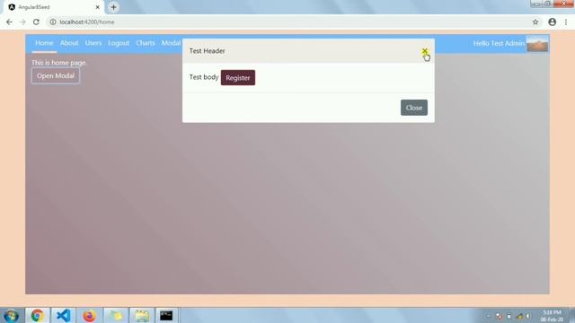 Angular 8 common modal using content projection смотреть онлайн