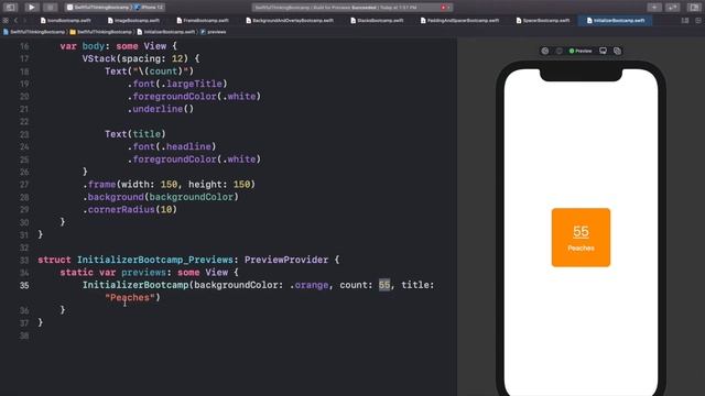 How to use inits and enums in SwiftUI | Bootcamp #13 смотреть онлайн