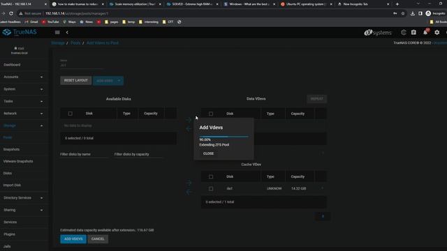 How to add and remove cache to pool for speeding up its read and write in truenas смотреть онлайн