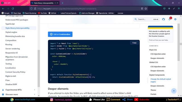 CSS Options In React Material UI смотреть онлайн