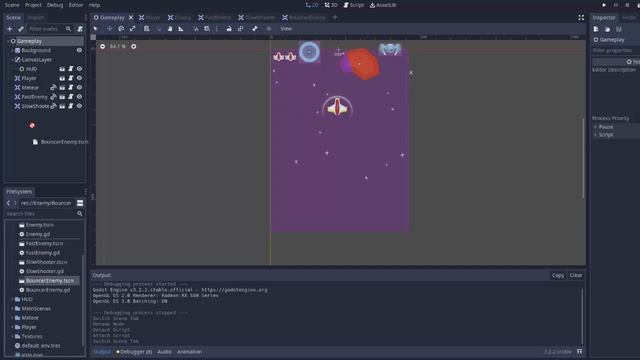 [23] Let’s Make a Godot Space Shooter: Bouncing Enemy смотреть онлайн
