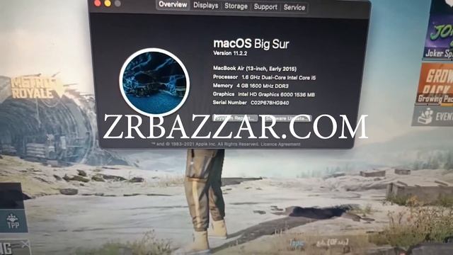 FAST Pubg Mobile BLUE STACK EMULATOR Apple MacBook Air 2015|Whatsapp 0305-8688489