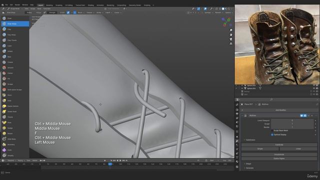 Creating a Hero Weapon for Games - Часть 37 - Shoe Laces and Details смотреть онлайн