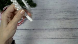 Тиара из жемчуга и страз Мастер класс Красивый ободок из бусин/Master diy канзаши