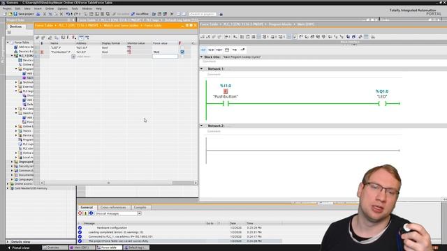 TIA Portal: Force tables and how to use them / Program testing смотреть онлайн