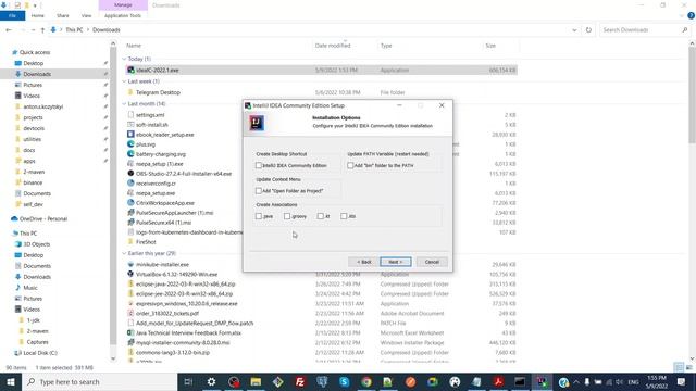 Установка IntelliJ IDEA Community Edition под Windows смотреть онлайн