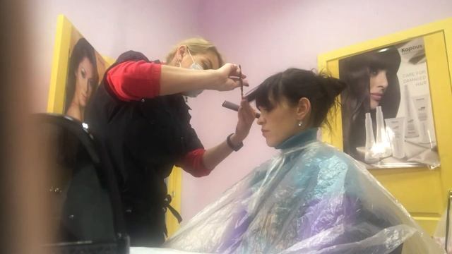 Стрижка челки смотреть онлайн