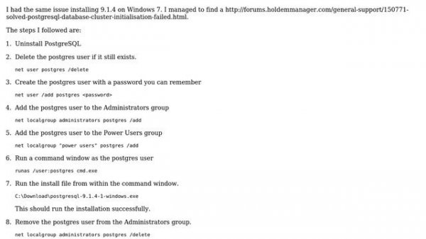 Databases: PostgreSQL: The database cluster initialization failed (5 Solutions!!)