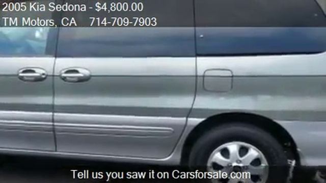 2005 Kia Sedona EX - for sale in Anaheim, CA 92805 смотреть онлайн