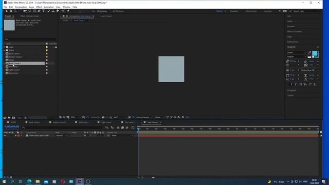 3D куб в After Effects смотреть онлайн