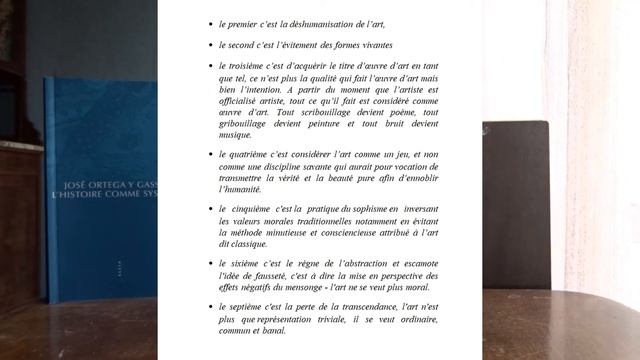 JOSE ORTEGA Y GASSET La déshumanisation de l'art (fiche de lecture 128) смотреть онлайн