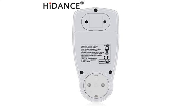 Счетчик стоимости электроэнергии HiDANCE, цифровой ваттметр 220 В, разъем стандарта ЕС смотреть онлайн