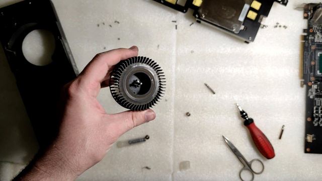 ASUS GeForce GTX 1060 Turbo 6G - maintenance (disassembly, cleaning, thermal interface replace) смотреть онлайн