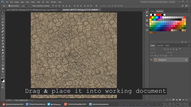 Photoshop Tutorial : Change Person Skin into Cracked Mud Effect - Turn into Fire or Stone Texture] смотреть онлайн
