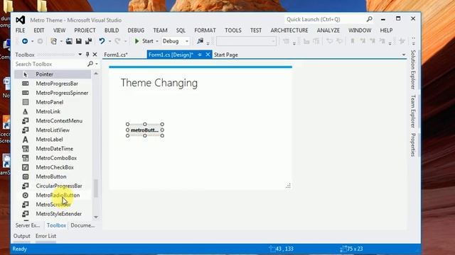 Changing Metro Form Theme смотреть онлайн