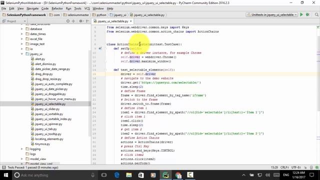 Lesson 15 Python Webdriver jQuery UI Selectable смотреть онлайн