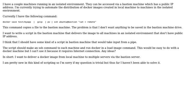 Unix & Linux: Delivering docker image to multiple servers without docker machine смотреть онлайн