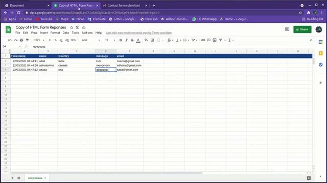 Static Website HTML Form Submission to Mail or Google Sheet | Web Designing Challenge Team Uravidam смотреть онлайн