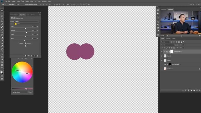 How to change any COLOR in Photoshop to a SPECIFIC color! смотреть онлайн