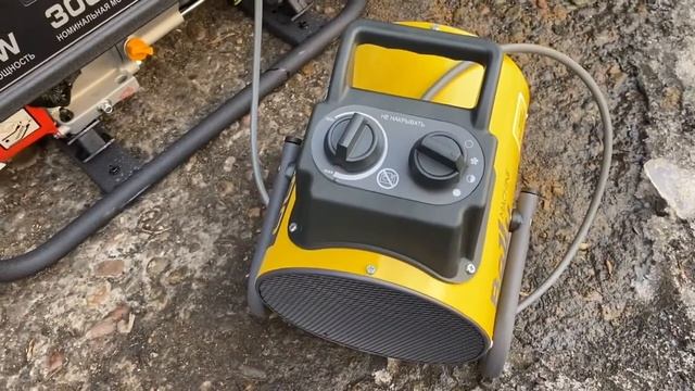 Генератор A-ipower A3500X мощность 3квт, тест с нагрузкой 3квт пушка тепловая. Тянет или нет? смотреть онлайн