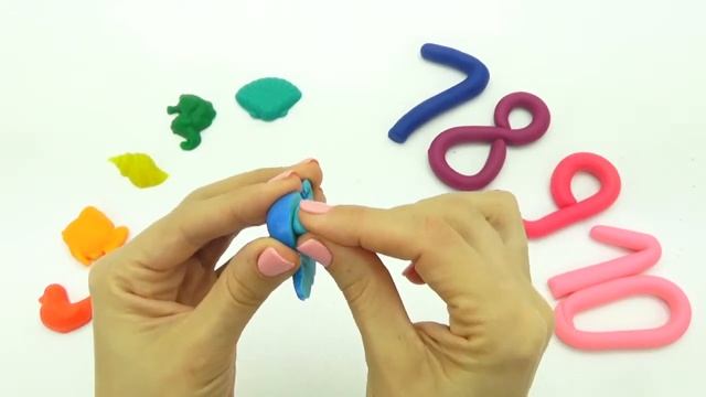 Видео для самых маленьких.  Лепим из пластилина