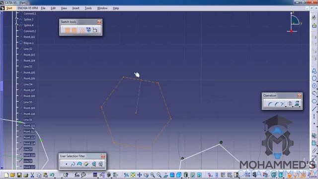 Catia V5 BrushUp Video|Sketch Tools in Sketcher Workbench|Mechanical,Aerospace&Automobile Engineer' смотреть онлайн