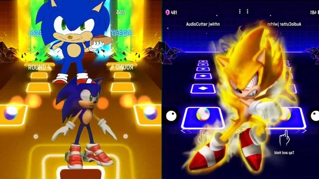Sonic VS Super Sonic! Battle in Tiles Hop EDM Rush смотреть онлайн