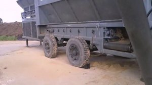 Барабанный грохот. Просеивание влажного песка