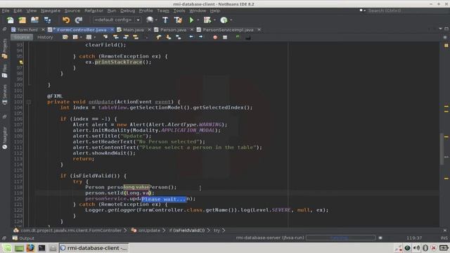 Ep 10 - Java RMI - Database - CRUD - Adding action(updatePerson()) - Button update смотреть онлайн