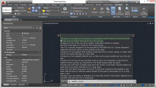InfiniteSkills Learning Autodesk AutoCAD 2015 - Multi Line Text Techniques смотреть онлайн