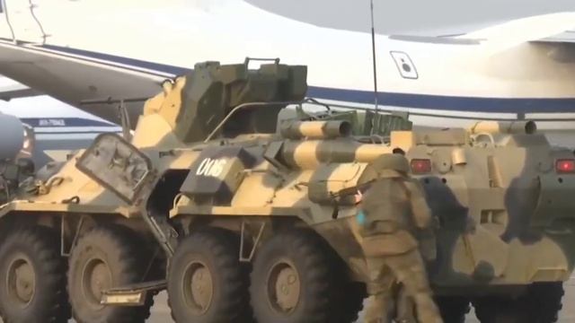 На аэродроме «Алматы» в Казахстане начались тренировки миротворцев ОДКБ 09.01.2022 смотреть онлайн