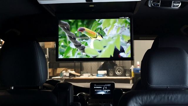 Установка потолочного монитора для Mercedes-Benz V класс на Android смотреть онлайн