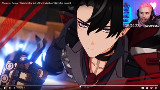 Character Demo - "Wriothesley: Art of Improvisation" REACTION | Genshin Impact смотреть онлайн