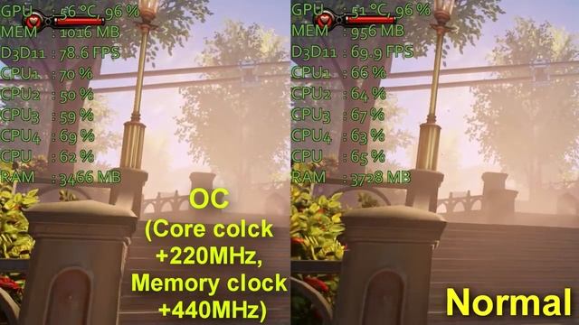 Bioshock infinite |AMD A8 5600k|GTX 750 ti|OC VS NO OC 8GB RAM смотреть онлайн