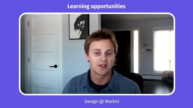 Design @ Mark43 - Learning opportunities смотреть онлайн