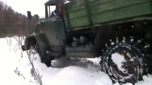 ЗИЛ 131 на стравленных колёсах  6 часть