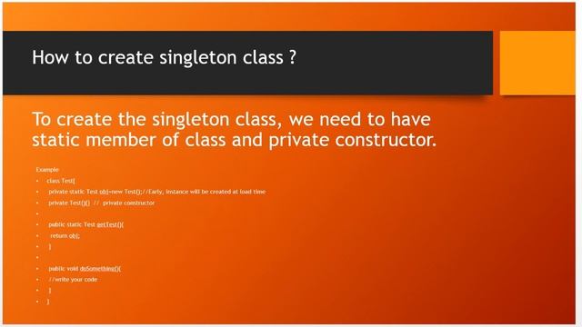 Singleton Design Pattern смотреть онлайн