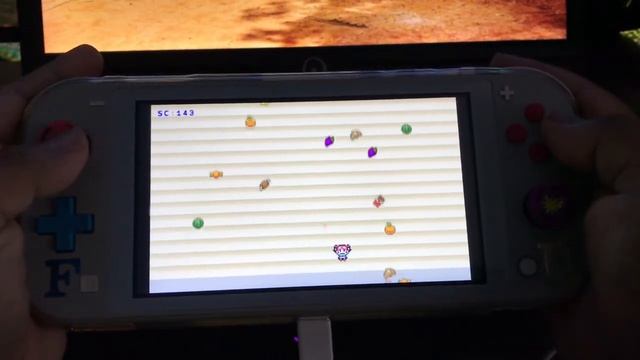 Nintendo Switch lite - SmileBASIC 4 - FOOD SHOOTER Gameplay смотреть онлайн