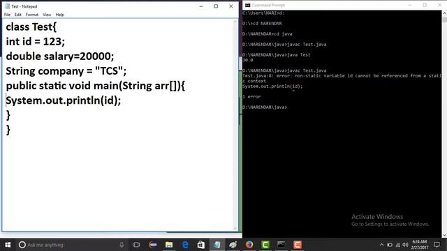 Variables in java // java real time projects telugu смотреть онлайн