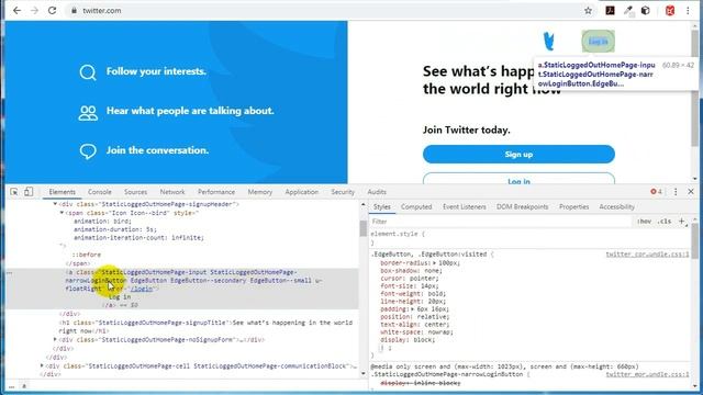 Анимация keyframes CSS - логотип Twitter смотреть онлайн