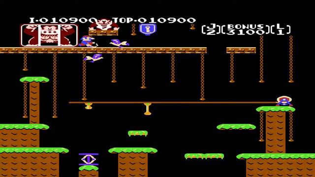 Donkey Kong Jr. (1982) / NES / All Stages смотреть онлайн
