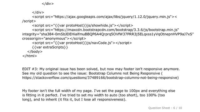 HTML : Footer Isn't Full Width of Page смотреть онлайн