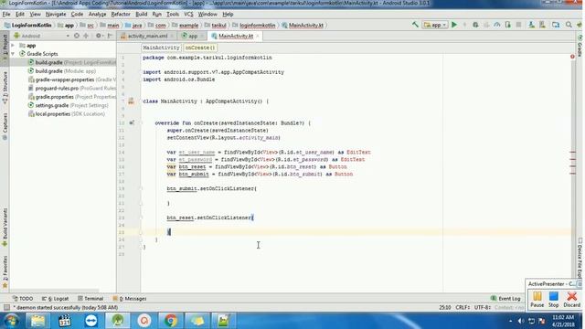 Android Studio login page UI design in android Kotlin android login screen design #AndroidUIDesign смотреть онлайн