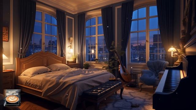 Goodbye Insomnia with Soft Jazz Music - Healing Jazz for Deep Sleep at Night смотреть онлайн