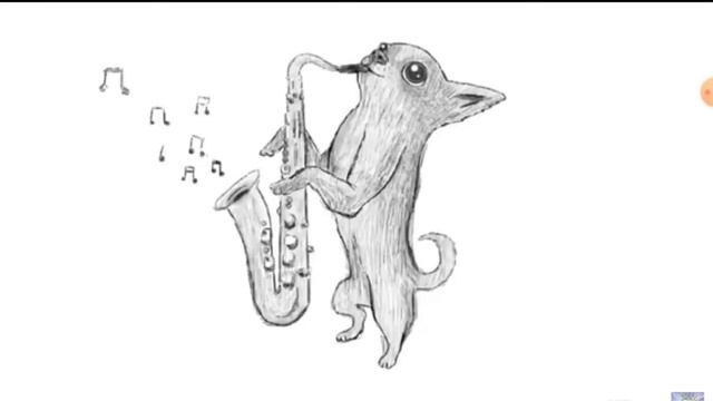 чихуахуа играет на саксофоне с песней смотреть онлайн