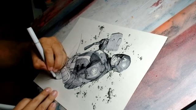 Copic Marker Drawing with JORGE MOLINA! смотреть онлайн